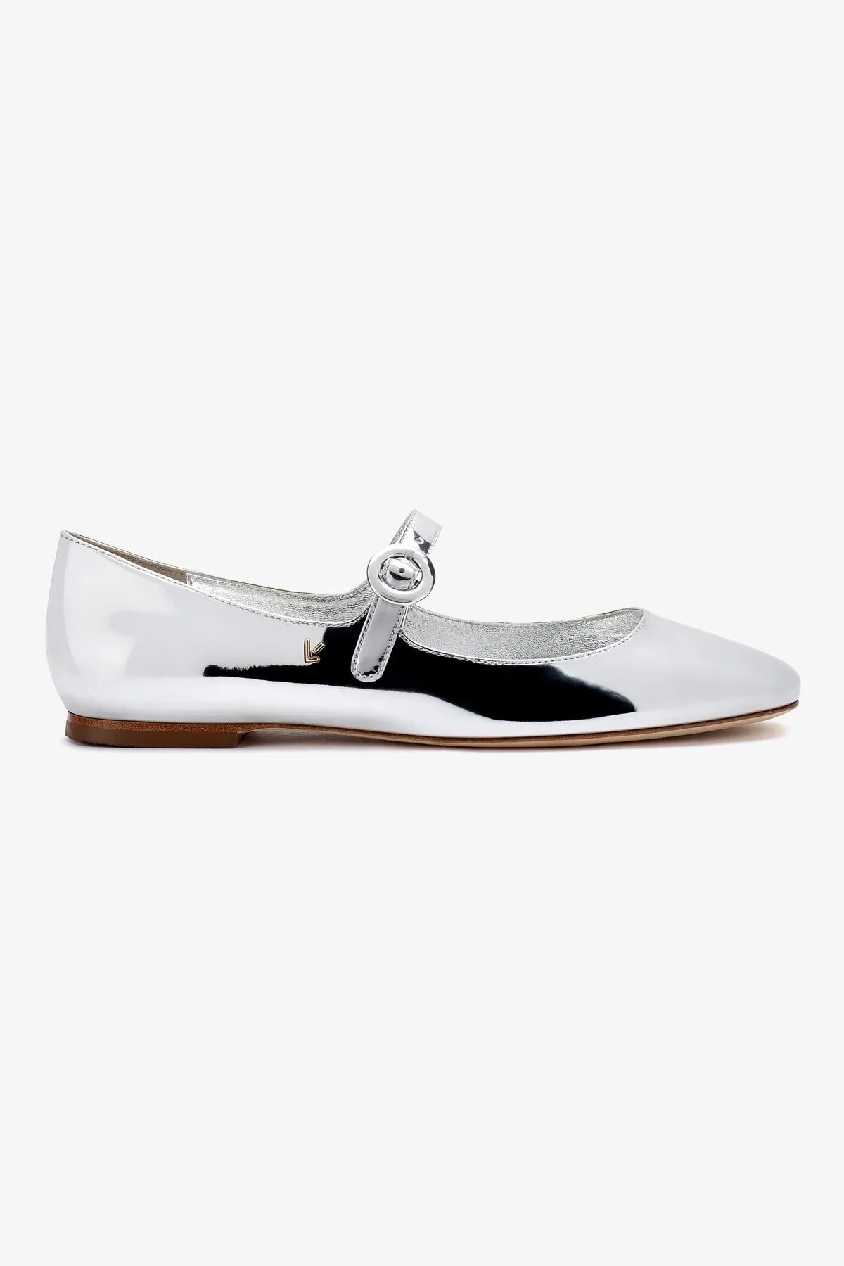 Blair Ballet Flat In Silver Specchio