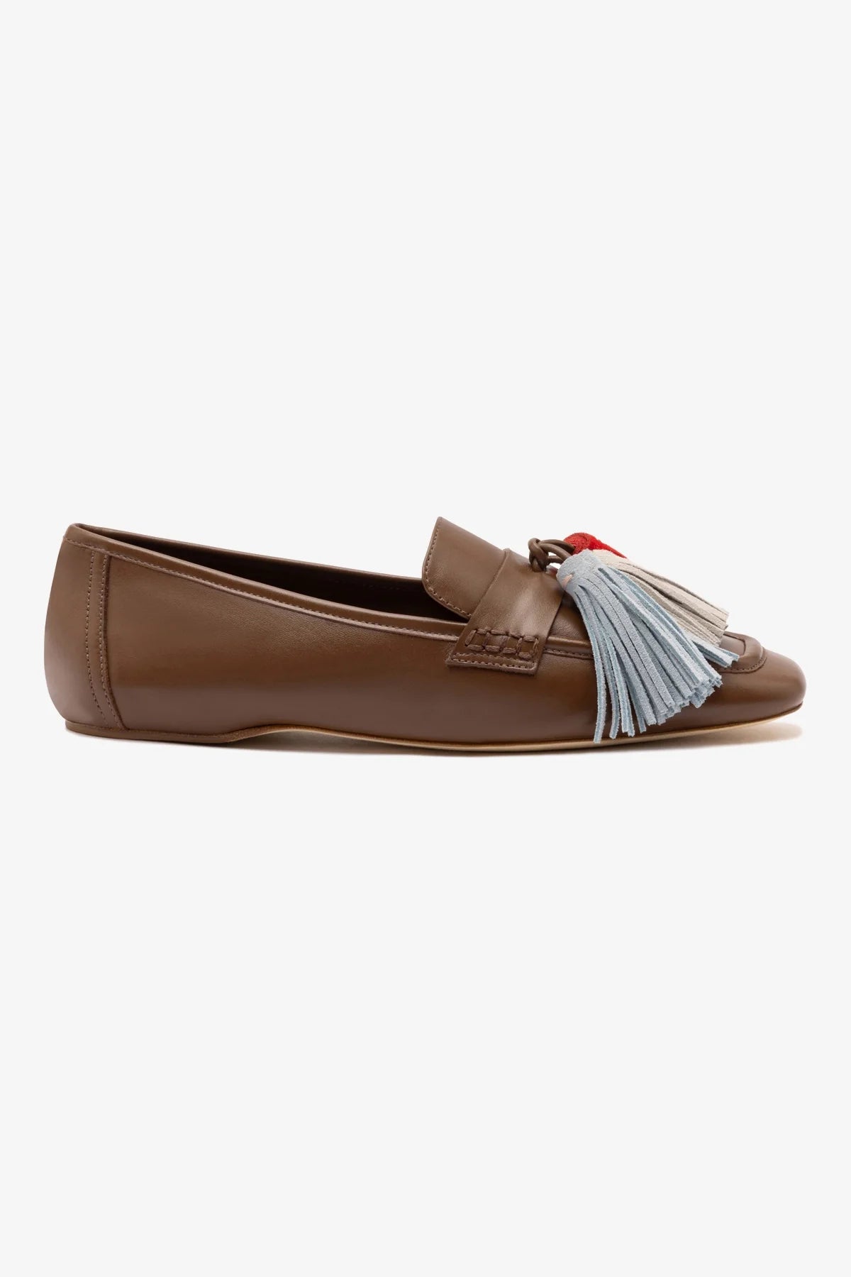 Suki Tassel In Burnt Umber Leather