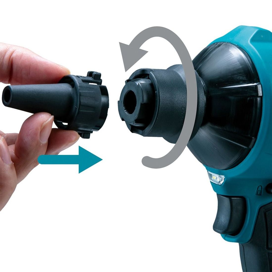 Makita DAS180RT 18v LXT Cordless Brushless Dust Blower Inc 1x 5.0Ah Battery