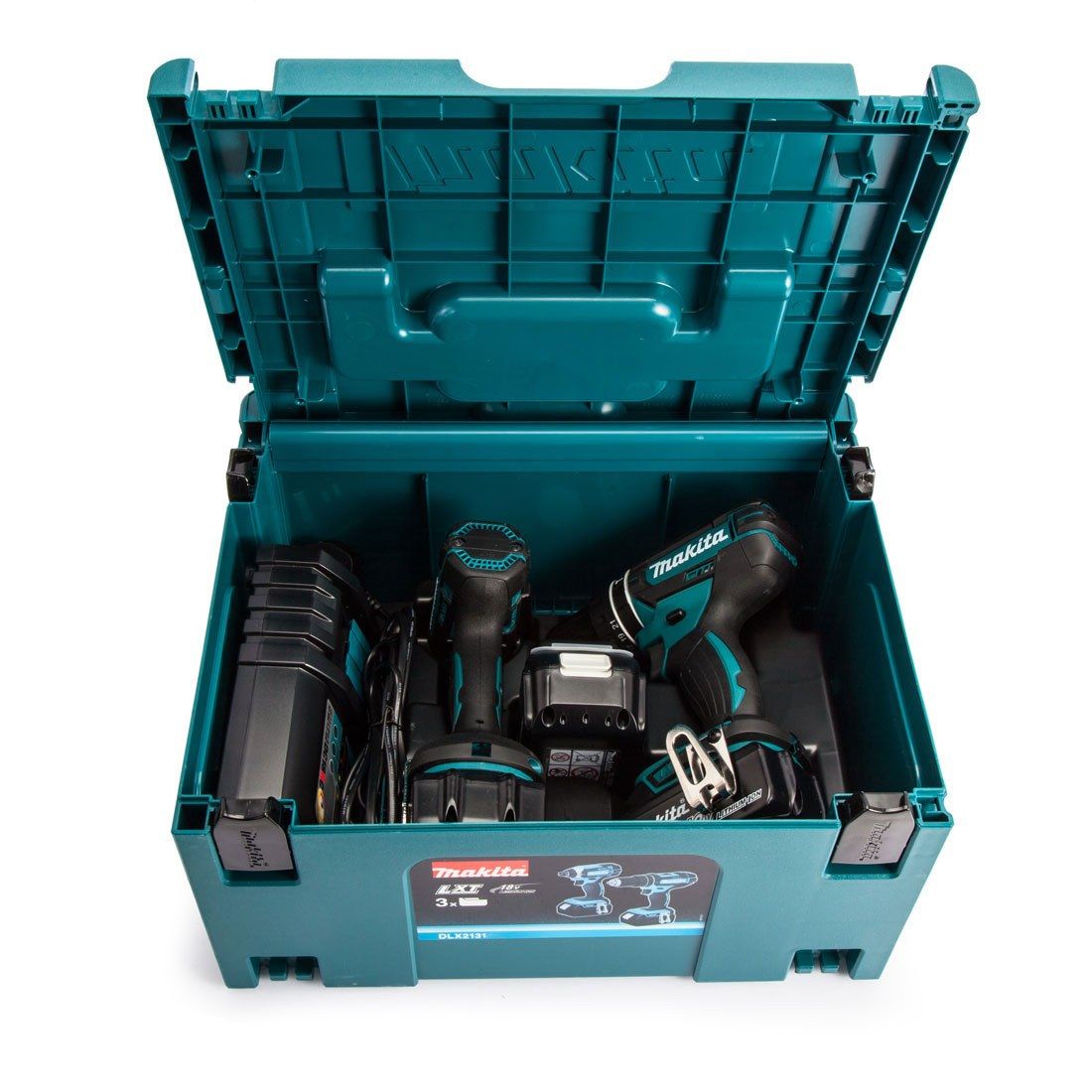 Makita DLX2131MJ1 18v Cordless 2 Piece Kit DHP482 Combi + DTD152 Impact Driver inc 3x 4Ah Batteries