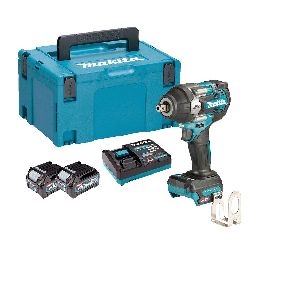 Makita TW008GD201 40v Max XGT Brushless 1/2" Impact Wrench Inc 2x 2.5Ah Batts
