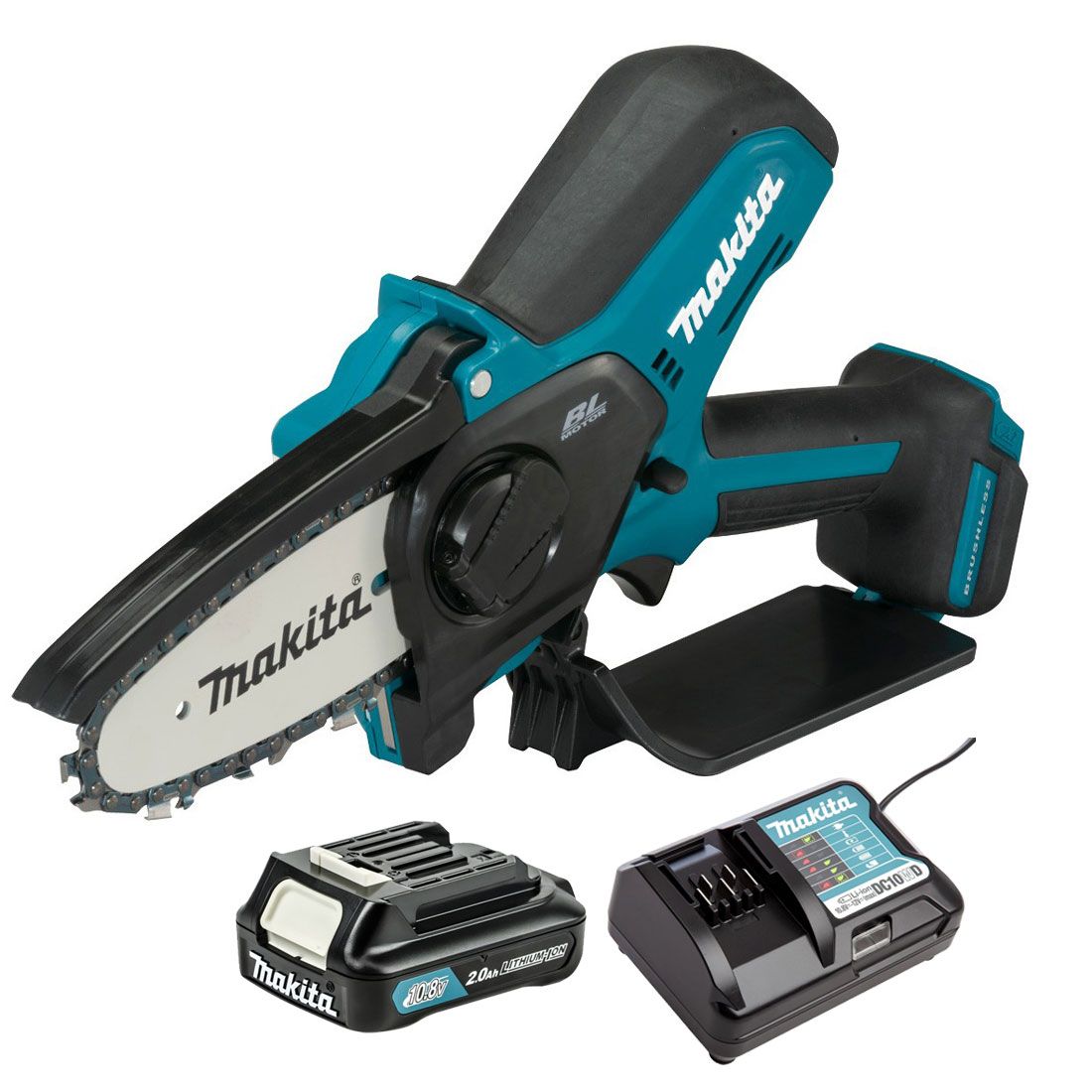 Makita UC100DWA 12v Max CXT Cordless Brushless 100mm / 4" Pruning Saw Inc 1x 2.0Ah Battery