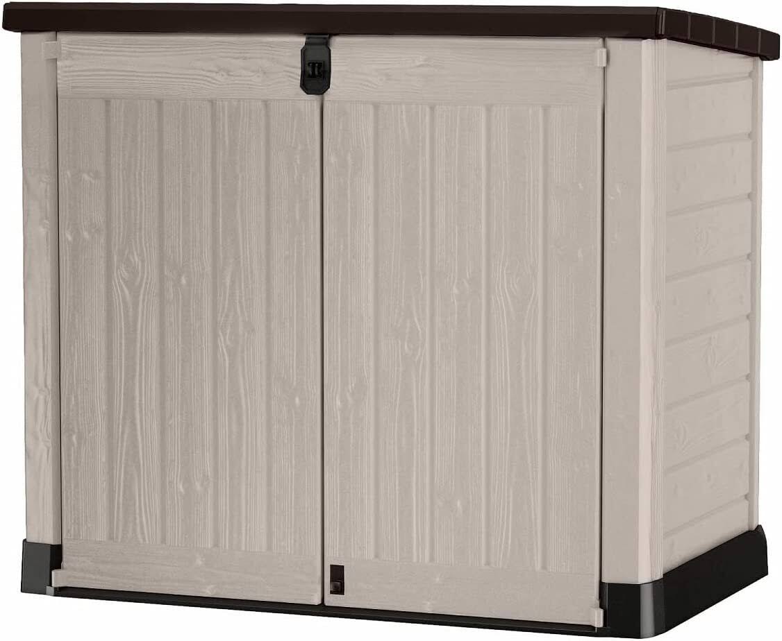 Keter Store It Out Pro Outdoor Storage Shed, 145.5 x 82 x 123cm Beige/Brown